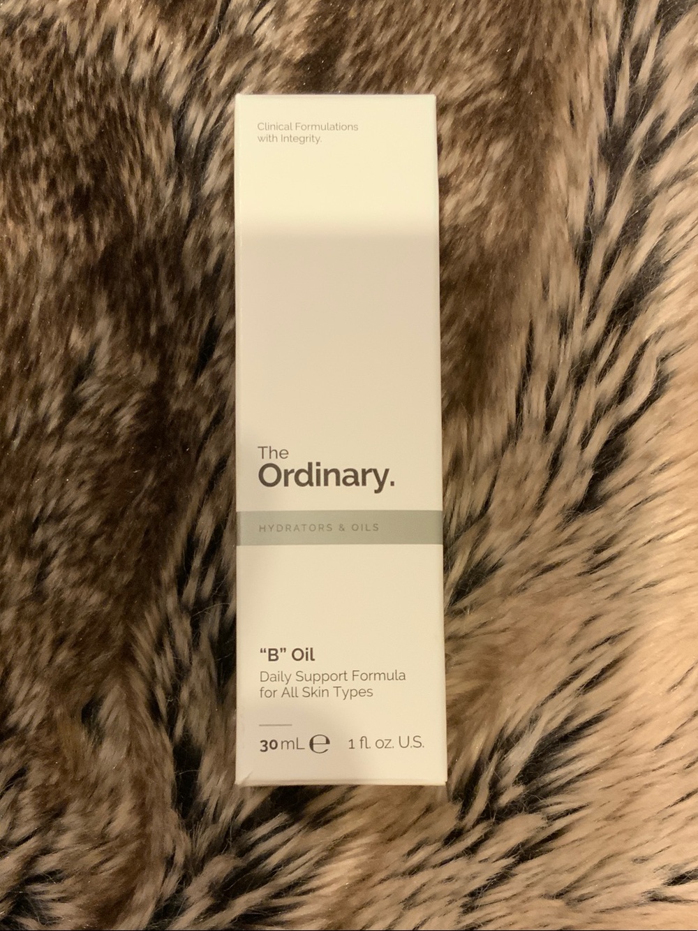 The Ordinary B Oil in White and Gray Box